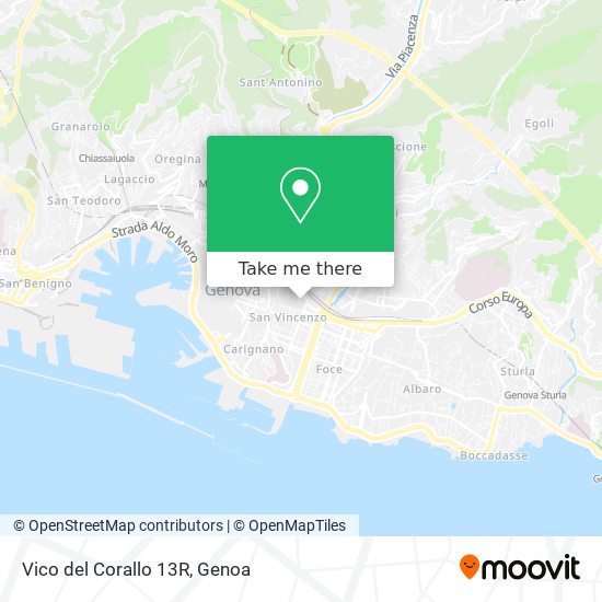 Vico del Corallo 13R map