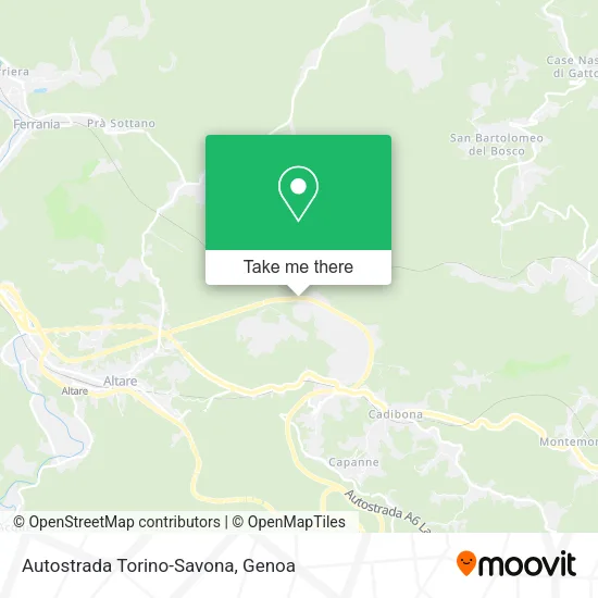 Autostrada Torino-Savona map