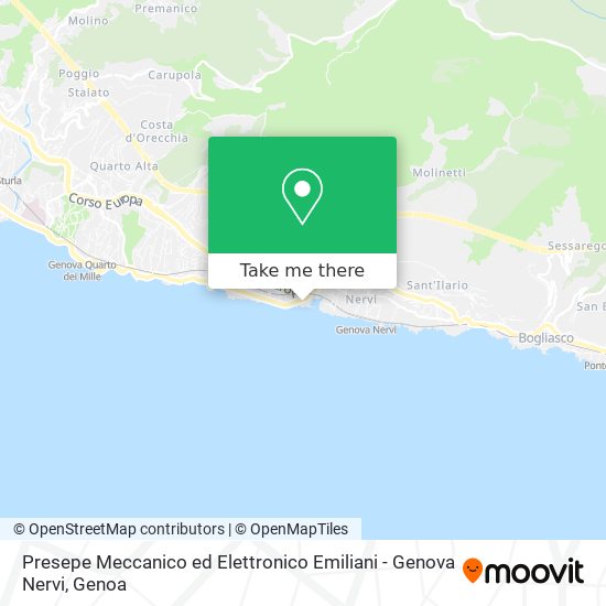 Presepe Meccanico ed Elettronico Emiliani - Genova Nervi map