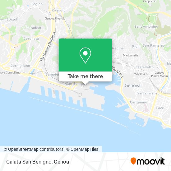 Calata San Benigno map