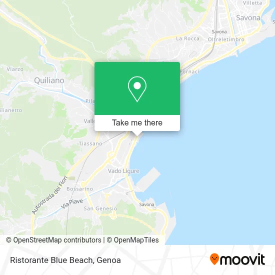 Ristorante Blue Beach map