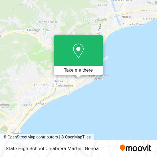 State High School Chiabrera Martini map