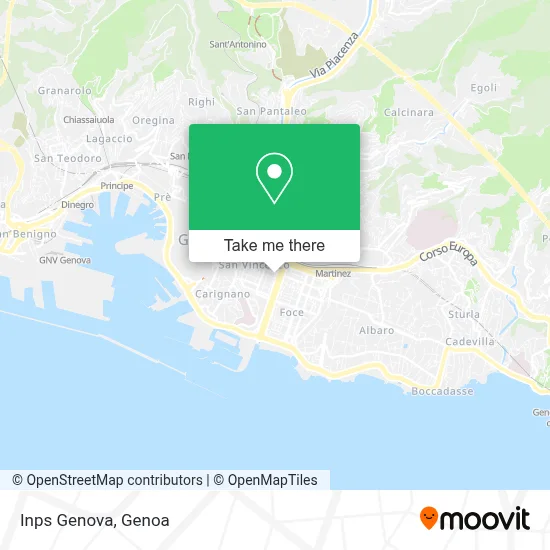 Inps Genova map