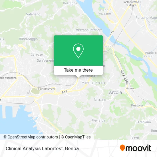 Clinical Analysis Labortest map