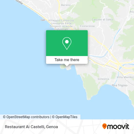 Restaurant Ai Castelli map