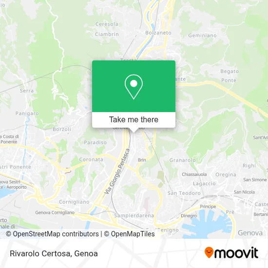 Rivarolo Certosa map