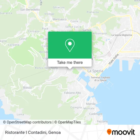 Ristorante I Contadini map