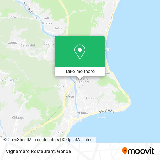 Vignamare Restaurant map