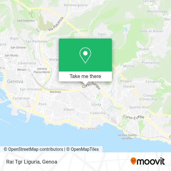Rai Tgr Liguria map