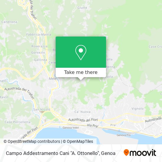 Campo Addestramento Cani "A. Ottonello" map