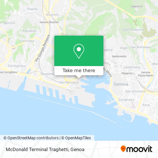 McDonald Terminal Traghetti map