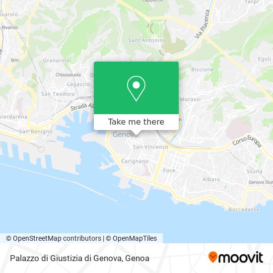 Palazzo di Giustizia di Genova map