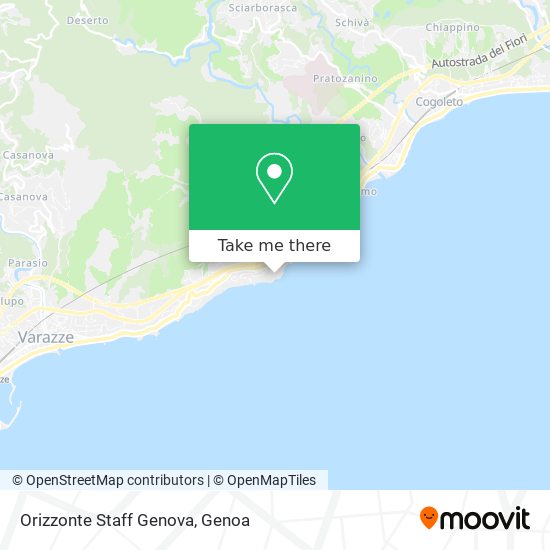 Orizzonte Staff Genova map