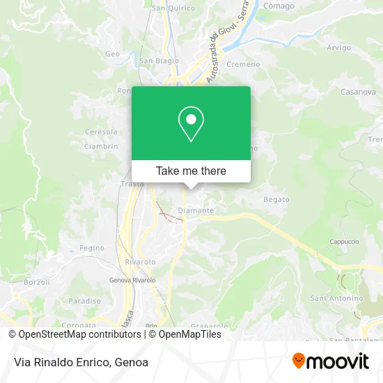 Via Rinaldo Enrico map