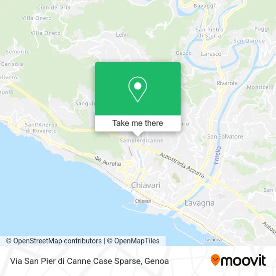 Via San Pier di Canne Case Sparse map