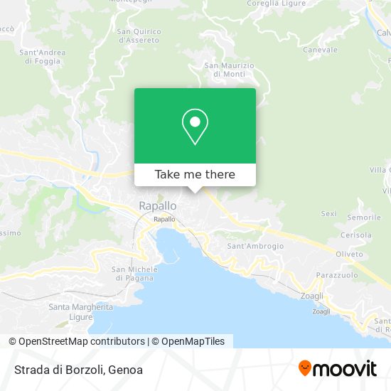 Strada di Borzoli map