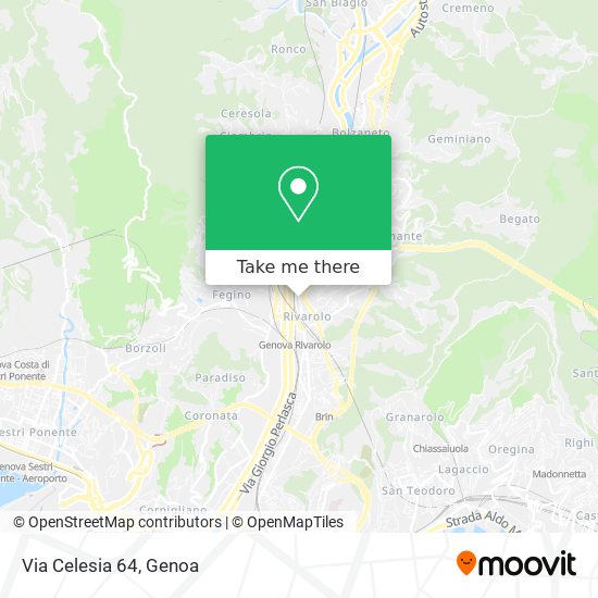 Via Celesia 64 map