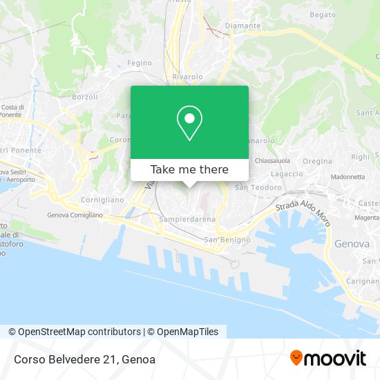 Corso Belvedere 21 map
