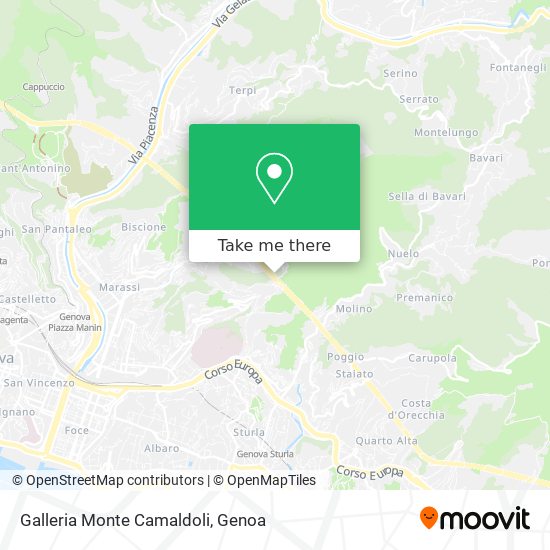 Galleria Monte Camaldoli map
