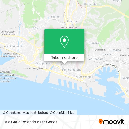Via Carlo Rolando 61/r map