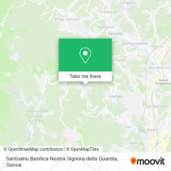 Santuario Basilica Nostra Signora della Guardia map