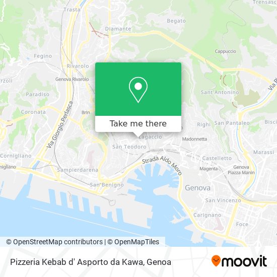 Pizzeria Kebab d' Asporto da Kawa map