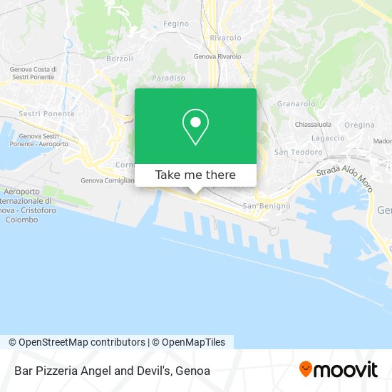 Bar Pizzeria Angel and Devil's map