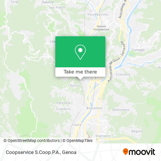 Coopservice S.Coop.P.A. map