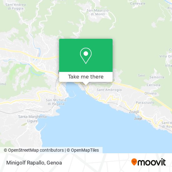 Minigolf Rapallo map