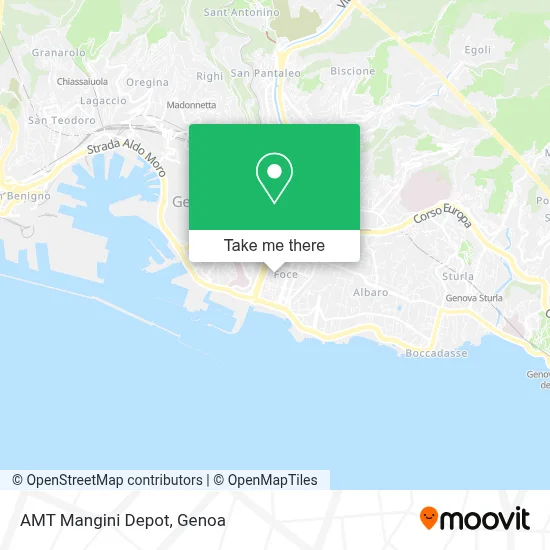 AMT Mangini Depot map