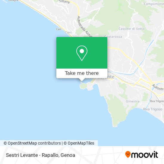 Sestri Levante - Rapallo map