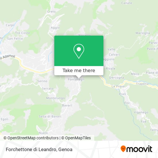 Forchettone di Leandro map