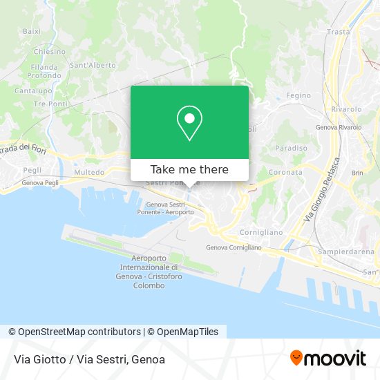 Via Giotto / Via Sestri map