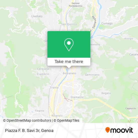 Piazza F. B. Savi 3r map