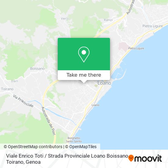Viale Enrico Toti / Strada Provinciale Loano Boissano Toirano map