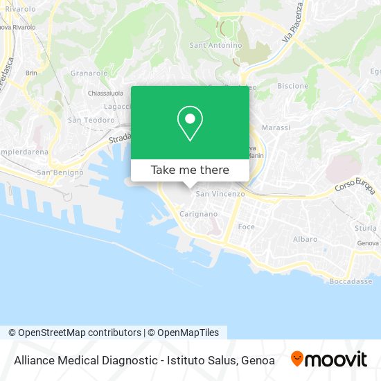 Alliance Medical Diagnostic - Istituto Salus map