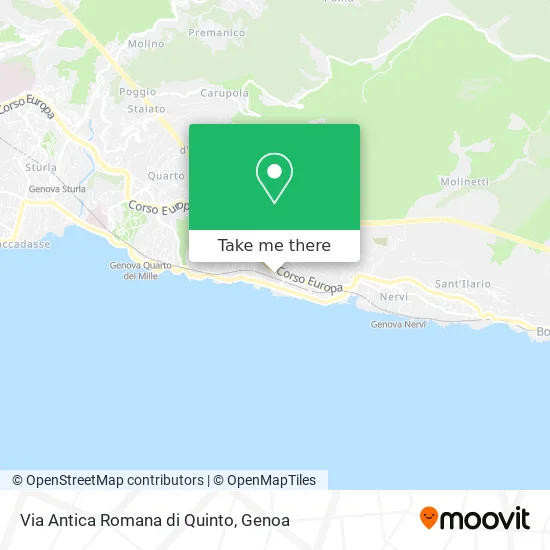 Via Antica Romana di Quinto map