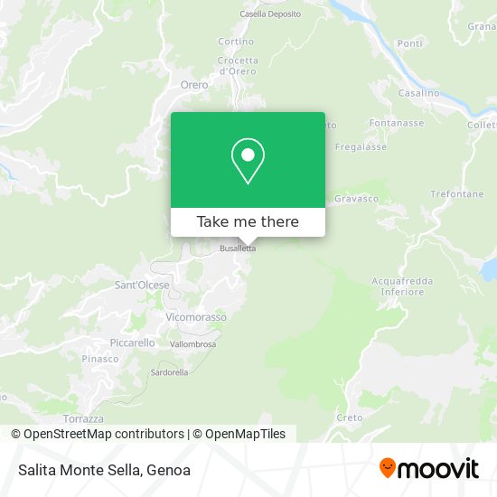 Salita Monte Sella map