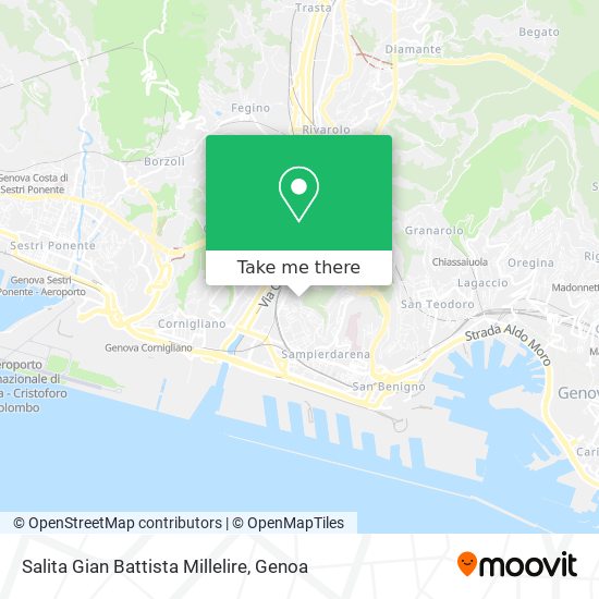 Salita Gian Battista Millelire map