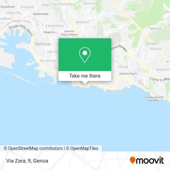 Via Zara, 9 map