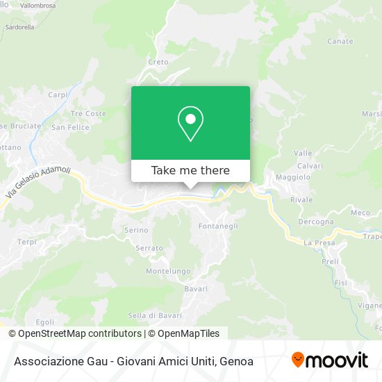 Associazione Gau - Giovani Amici Uniti map