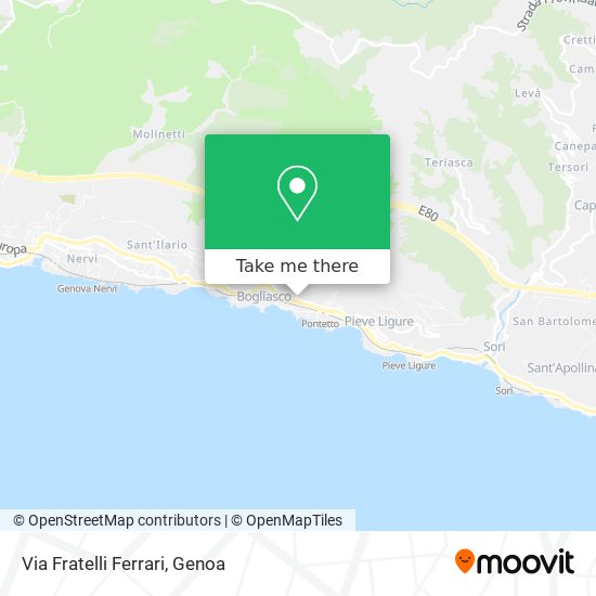 Via Fratelli Ferrari map
