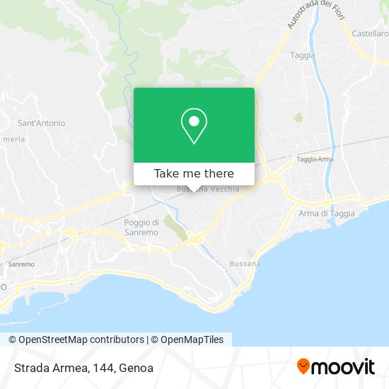 Strada Armea, 144 map