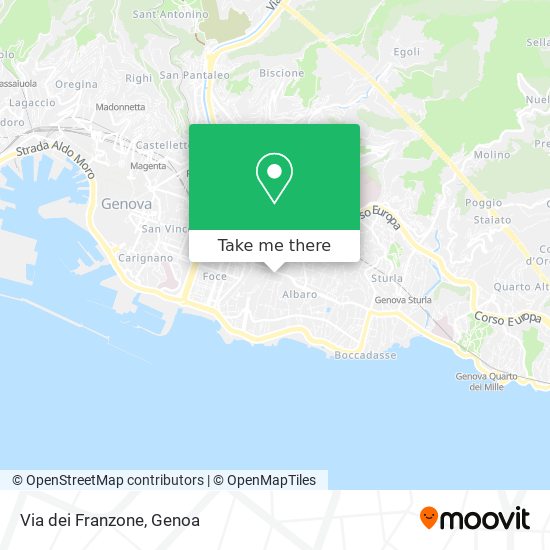 Via dei Franzone map