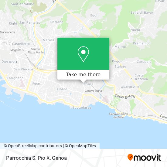 Parrocchia S. Pio X map
