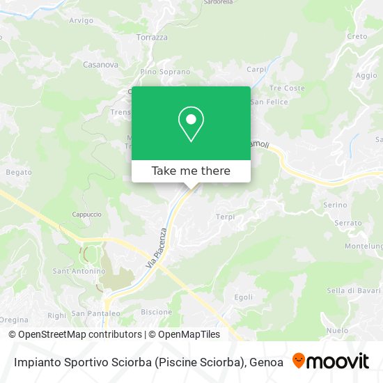 Impianto Sportivo Sciorba (Piscine Sciorba) map