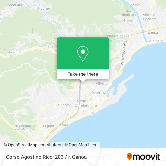 Corso Agostino Ricci 203 / r map