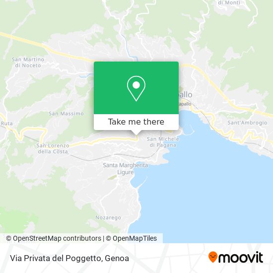 Via Privata del Poggetto map