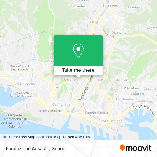 Fondazione Ansaldo map