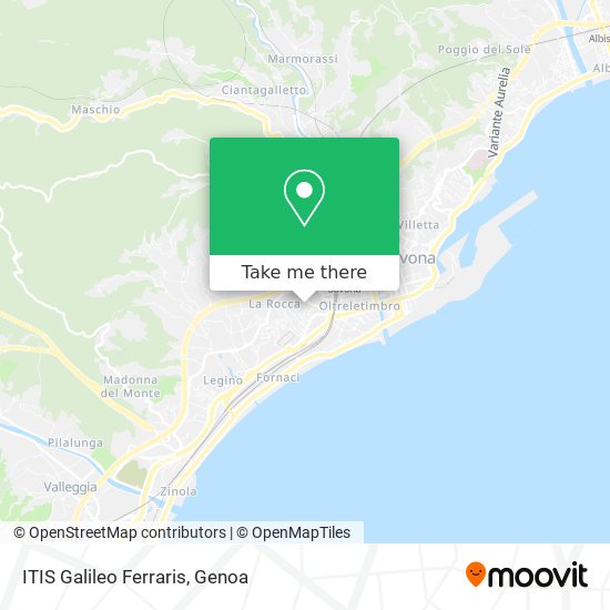 ITIS Galileo Ferraris map